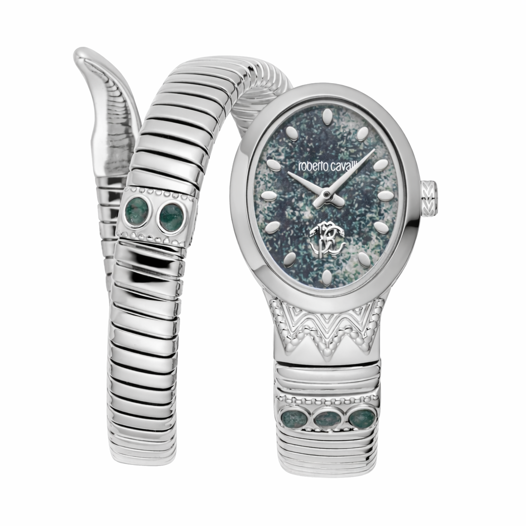 Roberto Cavalli Women RC5L104M0015 Quartz Watch - Silver-Tone