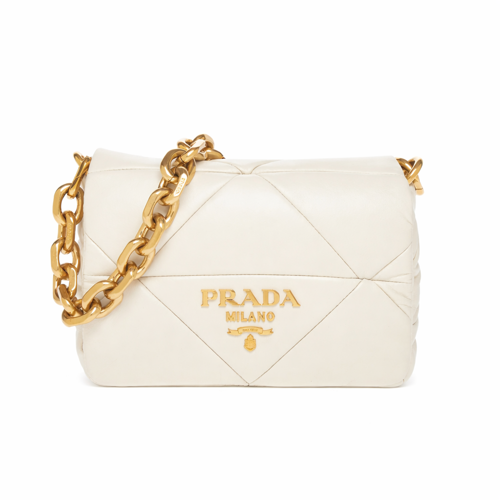 Prada Nappa Leather Padded Shoulder Bag