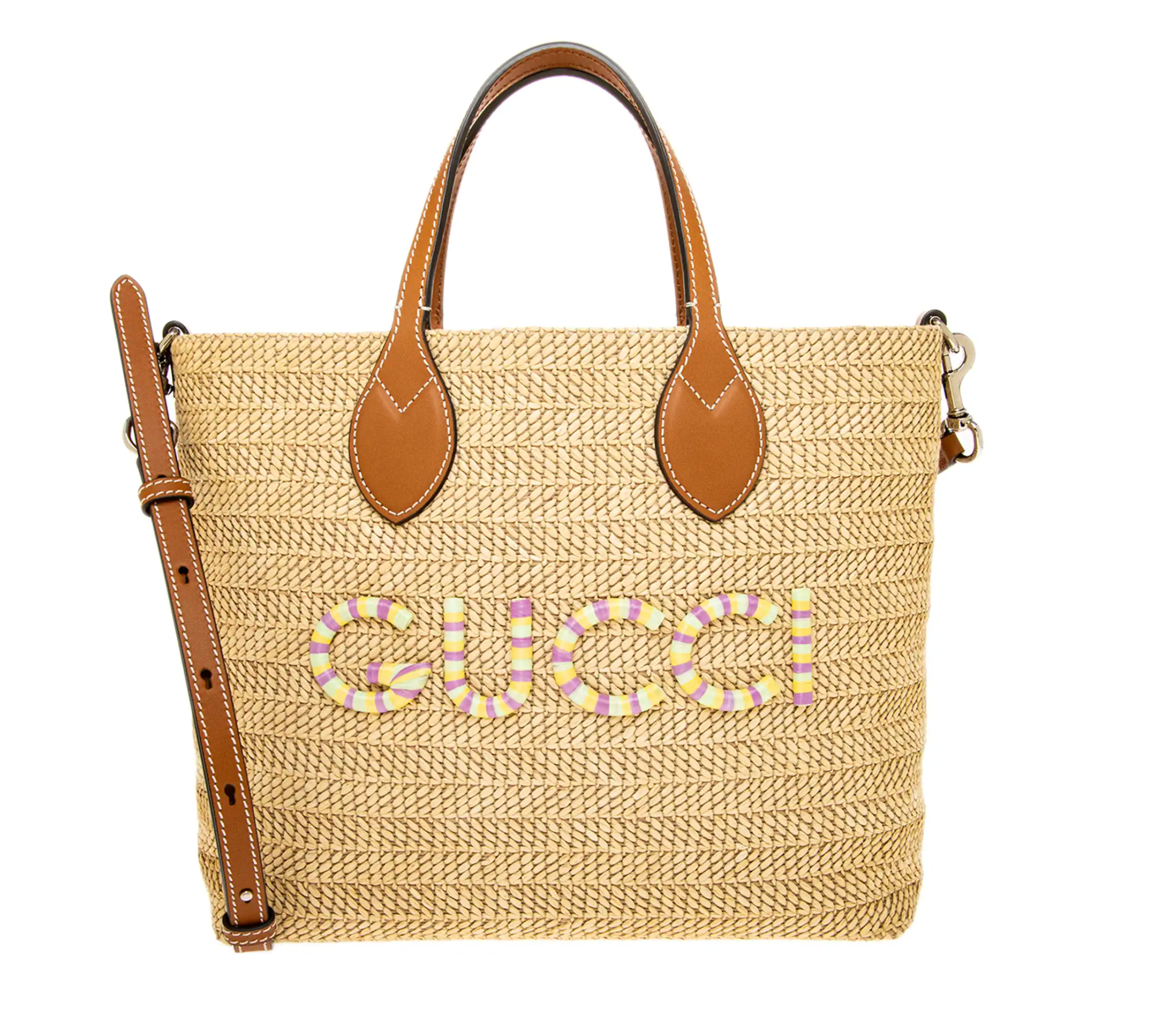 Gucci Raffia Tote Bag