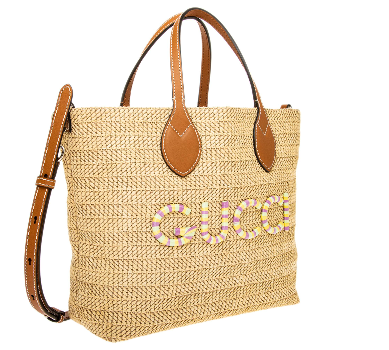 Gucci Raffia Tote Bag