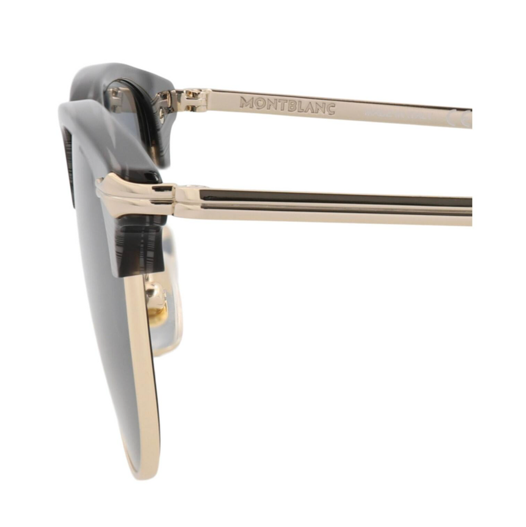 Montblanc Square-Frame Metal Sunglasses