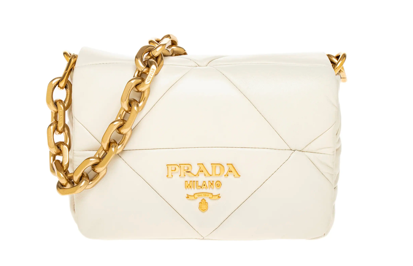 Prada Nappa Leather Padded Shoulder Bag