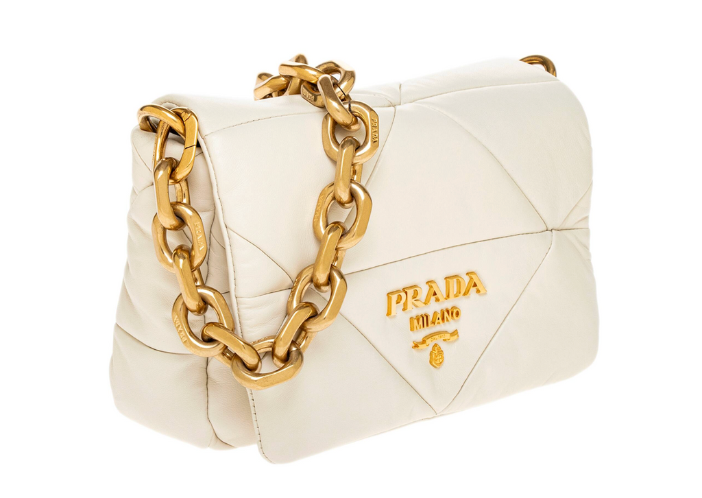 Prada Nappa Leather Padded Shoulder Bag