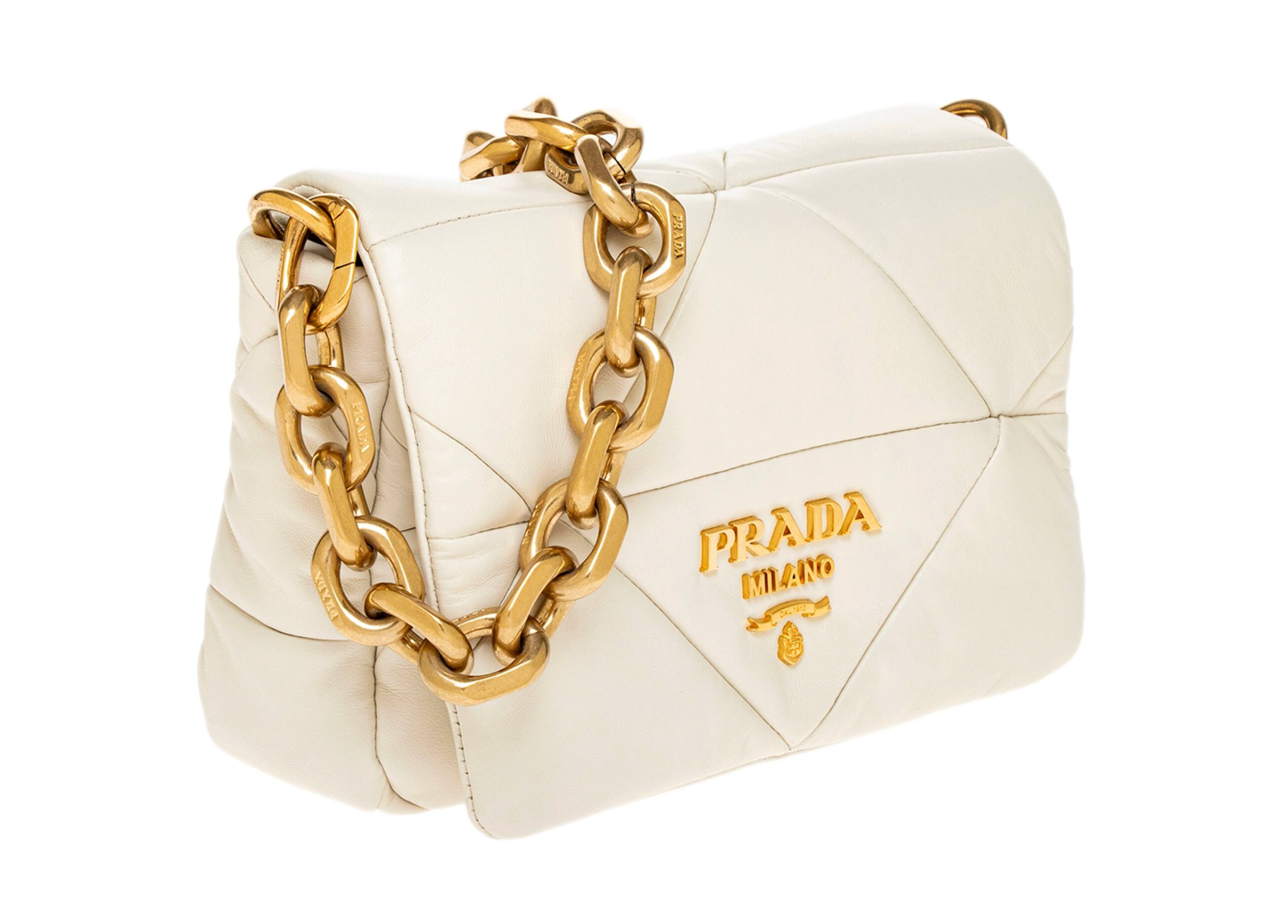 Prada Nappa Leather Padded Shoulder Bag
