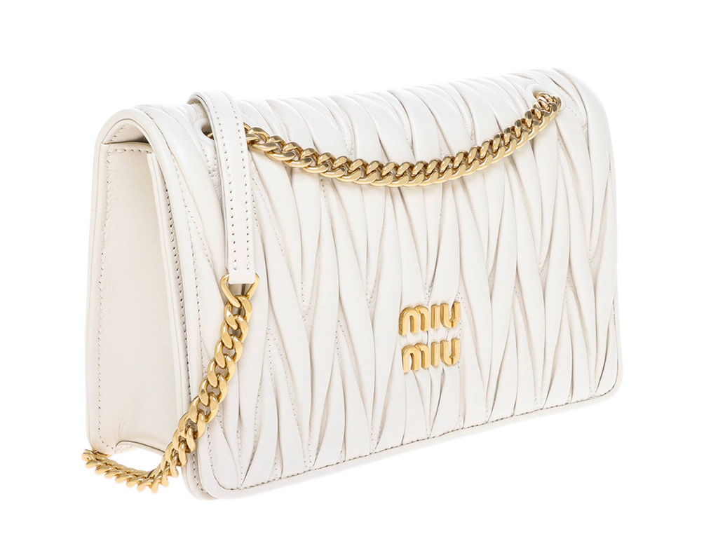 Miu Miu Matelassé Chain Shoulder Bag