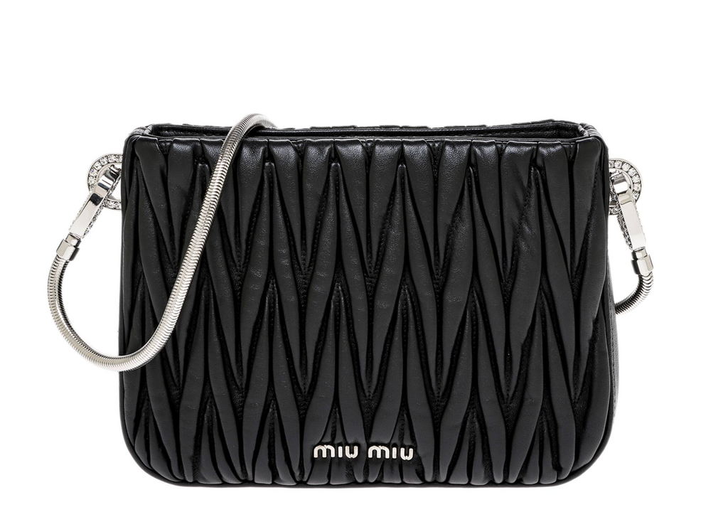 Miu Miu Matelassé Nappa Leather Shoulder Bag