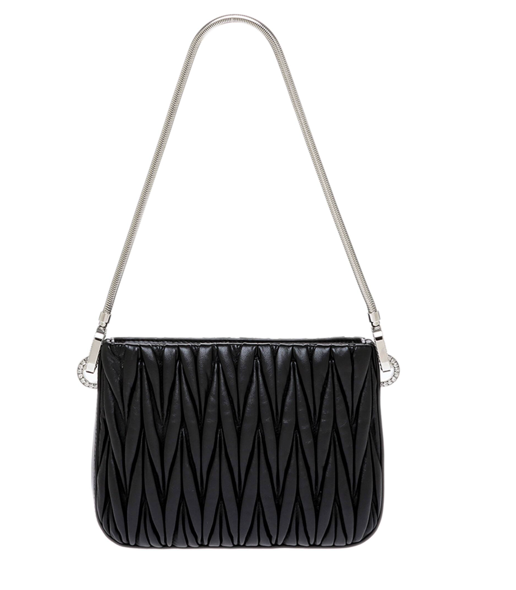 Miu Miu Matelassé Nappa Leather Shoulder Bag