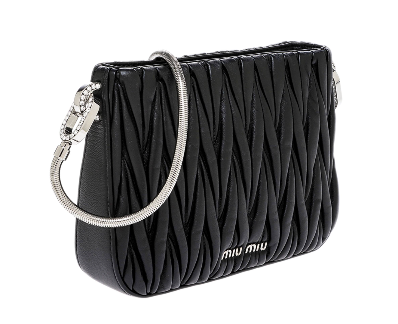 Miu Miu Matelassé Nappa Leather Shoulder Bag