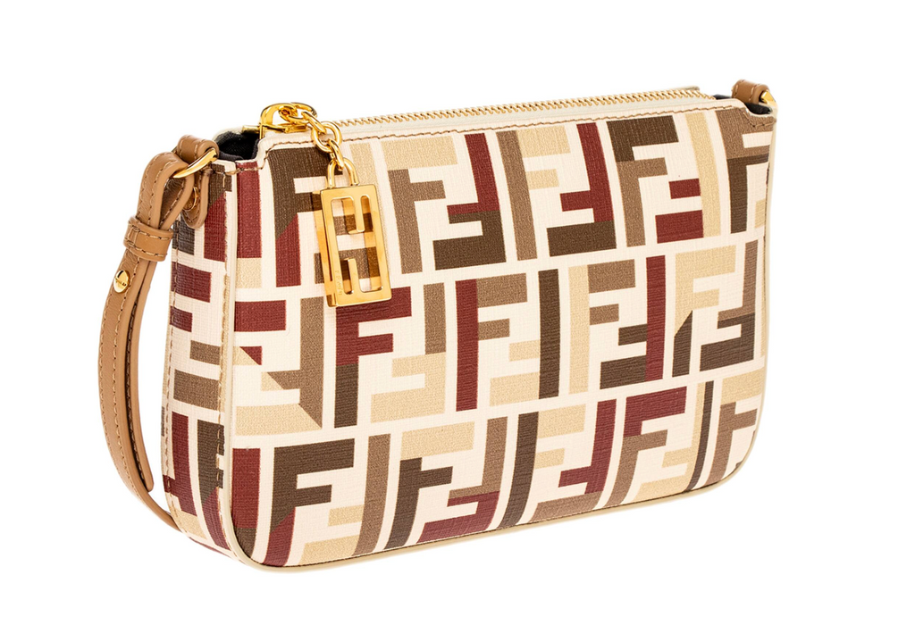 Fendi Baguette Pouch with Chain in Fabric