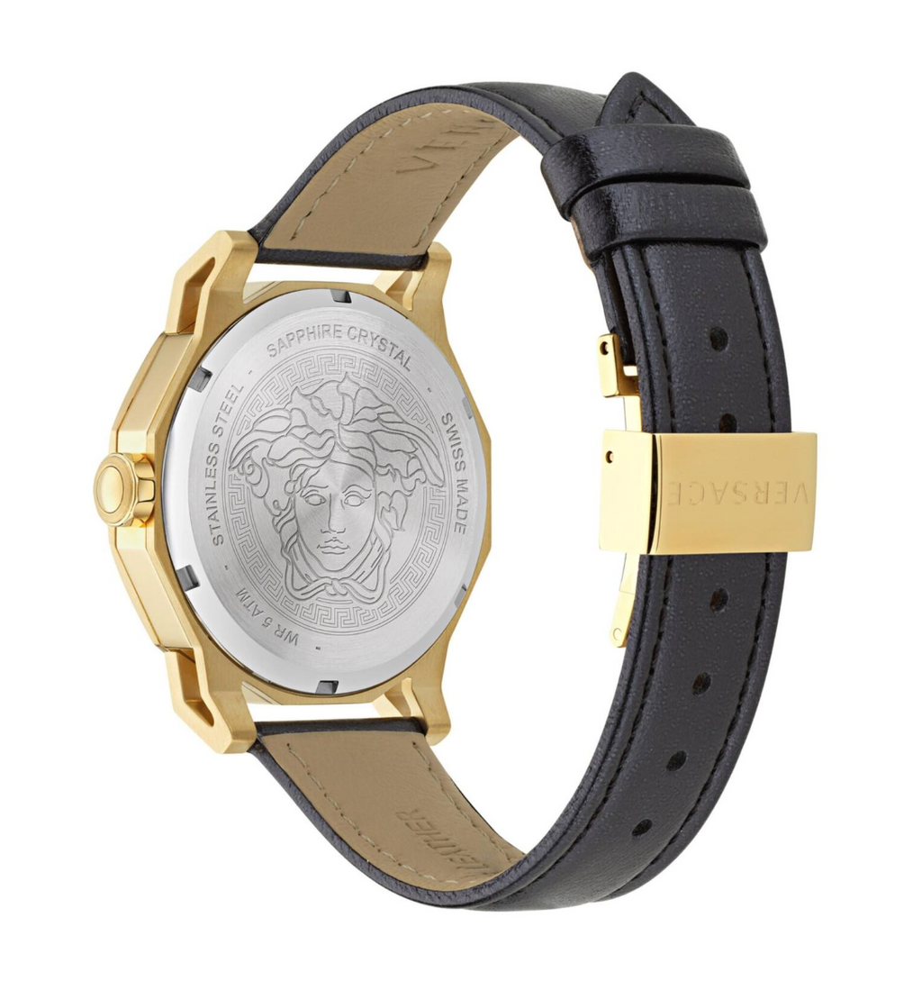 Versace Medusa Deco Leather Watch