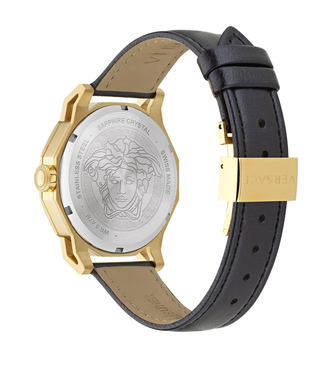 Versace Medusa Deco Leather Watch
