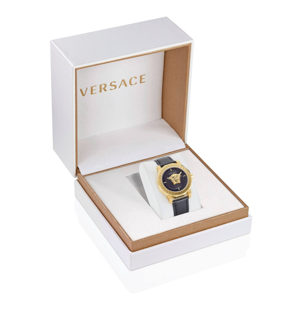 Versace Medusa Deco Leather Watch