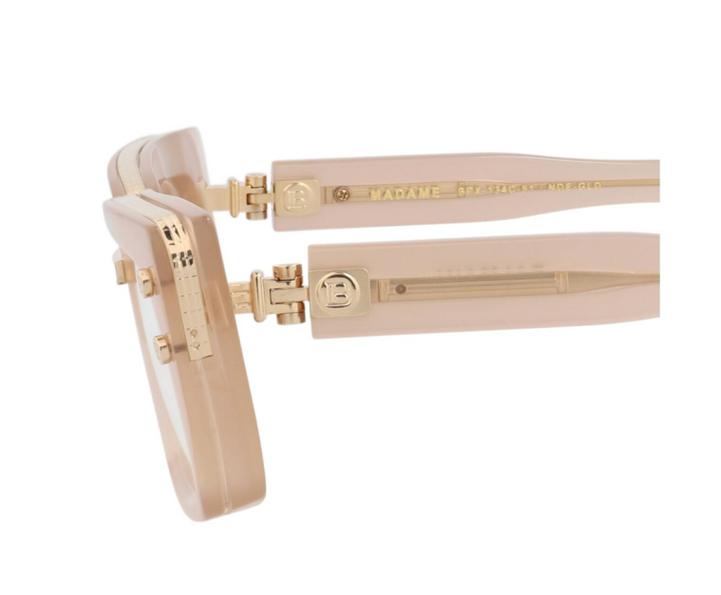 Balmain Cat Eye-Frame Acetate Optical Frames - Nude Nude Transparent